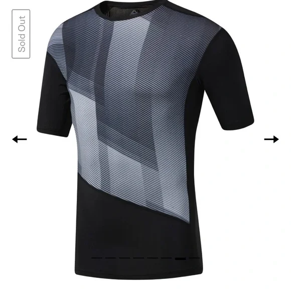 3/$25 Reebok One Series Training Compression Tee Size S - Picture 8 of 8